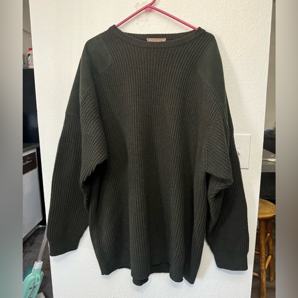 Vintage 90s olive green /grey command sweater - Picture 6 of 7